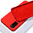 Custodia Silicone Ultra Sottile Morbida 360 Gradi Cover C02 per Huawei Honor V30 5G Rosso