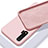 Custodia Silicone Ultra Sottile Morbida 360 Gradi Cover C02 per Huawei Nova 6 5G Rosa