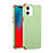 Custodia Silicone Ultra Sottile Morbida 360 Gradi Cover C03 per Apple iPhone 12 Mini Verde Pastello