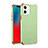 Custodia Silicone Ultra Sottile Morbida 360 Gradi Cover C03 per Apple iPhone 12 Verde Pastello