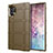 Custodia Silicone Ultra Sottile Morbida 360 Gradi Cover C06 per Samsung Galaxy Note 10 Plus 5G Marrone