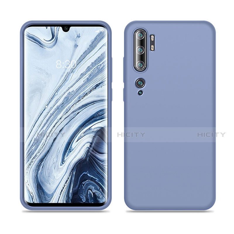 Custodia Silicone Ultra Sottile Morbida 360 Gradi Cover C08 per Xiaomi Mi Note 10 Pro Grigio