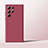 Custodia Silicone Ultra Sottile Morbida 360 Gradi Cover D01 per Samsung Galaxy S22 Ultra 5G Rosso Rosa