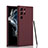 Custodia Silicone Ultra Sottile Morbida 360 Gradi Cover D02 per Samsung Galaxy S23 Ultra 5G Rosso Rosa