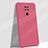 Custodia Silicone Ultra Sottile Morbida 360 Gradi Cover G01 per Xiaomi Redmi Note 9 Rosso Rosa
