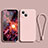 Custodia Silicone Ultra Sottile Morbida 360 Gradi Cover G02 per Apple iPhone 13 Mini Oro Rosa