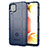 Custodia Silicone Ultra Sottile Morbida 360 Gradi Cover J01S per Samsung Galaxy A12 Nacho Blu