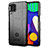 Custodia Silicone Ultra Sottile Morbida 360 Gradi Cover J01S per Samsung Galaxy F62 5G Nero