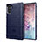 Custodia Silicone Ultra Sottile Morbida 360 Gradi Cover J01S per Samsung Galaxy Note 10 5G Blu