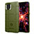 Custodia Silicone Ultra Sottile Morbida 360 Gradi Cover J01S per Samsung Galaxy Note 10 Lite Verde