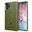 Custodia Silicone Ultra Sottile Morbida 360 Gradi Cover J01S per Samsung Galaxy Note 10 Plus 5G Verde