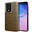 Custodia Silicone Ultra Sottile Morbida 360 Gradi Cover J01S per Samsung Galaxy S20 Ultra 5G Marrone