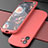 Custodia Silicone Ultra Sottile Morbida 360 Gradi Cover N01 per Apple iPhone 12 Mini Rosso