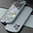 Custodia Silicone Ultra Sottile Morbida 360 Gradi Cover N01 per Apple iPhone 12 Pro Max Grigio