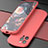 Custodia Silicone Ultra Sottile Morbida 360 Gradi Cover N01 per Apple iPhone 12 Pro Max Rosso