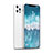 Custodia Silicone Ultra Sottile Morbida 360 Gradi Cover per Apple iPhone 12 Pro Bianco