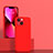 Custodia Silicone Ultra Sottile Morbida 360 Gradi Cover per Apple iPhone 13 Mini Rosso