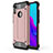 Custodia Silicone Ultra Sottile Morbida 360 Gradi Cover per Huawei Honor 8A Oro Rosa