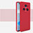 Custodia Silicone Ultra Sottile Morbida 360 Gradi Cover per Huawei Honor Magic5 Pro 5G Rosso