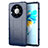 Custodia Silicone Ultra Sottile Morbida 360 Gradi Cover per Huawei Mate 40 Pro+ Plus Blu
