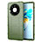 Custodia Silicone Ultra Sottile Morbida 360 Gradi Cover per Huawei Mate 40 Pro Verde Militare