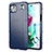 Custodia Silicone Ultra Sottile Morbida 360 Gradi Cover per LG K92 5G Blu