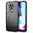 Custodia Silicone Ultra Sottile Morbida 360 Gradi Cover per Motorola Moto E7 Plus Nero