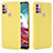 Custodia Silicone Ultra Sottile Morbida 360 Gradi Cover per Motorola Moto G20 Giallo