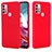 Custodia Silicone Ultra Sottile Morbida 360 Gradi Cover per Motorola Moto G30 Rosso