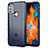Custodia Silicone Ultra Sottile Morbida 360 Gradi Cover per Motorola Moto G50 Blu