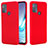 Custodia Silicone Ultra Sottile Morbida 360 Gradi Cover per Motorola Moto G50 Rosso