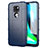 Custodia Silicone Ultra Sottile Morbida 360 Gradi Cover per Motorola Moto G9 Blu