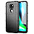 Custodia Silicone Ultra Sottile Morbida 360 Gradi Cover per Motorola Moto G9 Play Nero