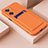 Custodia Silicone Ultra Sottile Morbida 360 Gradi Cover per Oppo A77 4G Arancione