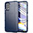 Custodia Silicone Ultra Sottile Morbida 360 Gradi Cover per Realme 7 Pro Blu
