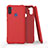 Custodia Silicone Ultra Sottile Morbida 360 Gradi Cover per Samsung Galaxy A11 Rosso