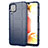Custodia Silicone Ultra Sottile Morbida 360 Gradi Cover per Samsung Galaxy A12 Blu