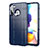 Custodia Silicone Ultra Sottile Morbida 360 Gradi Cover per Samsung Galaxy A21 Blu