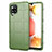 Custodia Silicone Ultra Sottile Morbida 360 Gradi Cover per Samsung Galaxy A42 5G Verde Militare