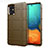 Custodia Silicone Ultra Sottile Morbida 360 Gradi Cover per Samsung Galaxy A51 5G Marrone