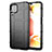 Custodia Silicone Ultra Sottile Morbida 360 Gradi Cover per Samsung Galaxy M12 Nero