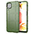 Custodia Silicone Ultra Sottile Morbida 360 Gradi Cover per Samsung Galaxy M12 Verde Militare