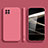 Custodia Silicone Ultra Sottile Morbida 360 Gradi Cover per Samsung Galaxy M22 4G Rosa Caldo
