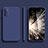 Custodia Silicone Ultra Sottile Morbida 360 Gradi Cover per Samsung Galaxy M52 5G Blu
