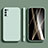 Custodia Silicone Ultra Sottile Morbida 360 Gradi Cover per Samsung Galaxy M52 5G Verde Pastello