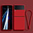 Custodia Silicone Ultra Sottile Morbida 360 Gradi Cover per Samsung Galaxy Z Flip3 5G Rosso