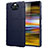 Custodia Silicone Ultra Sottile Morbida 360 Gradi Cover per Sony Xperia 10 Plus Blu