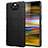 Custodia Silicone Ultra Sottile Morbida 360 Gradi Cover per Sony Xperia 10 Plus Nero