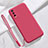 Custodia Silicone Ultra Sottile Morbida 360 Gradi Cover per Vivo Y12s Rosso Rosa