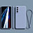 Custodia Silicone Ultra Sottile Morbida 360 Gradi Cover R01 per Samsung Galaxy S21 Plus 5G Grigio Lavanda